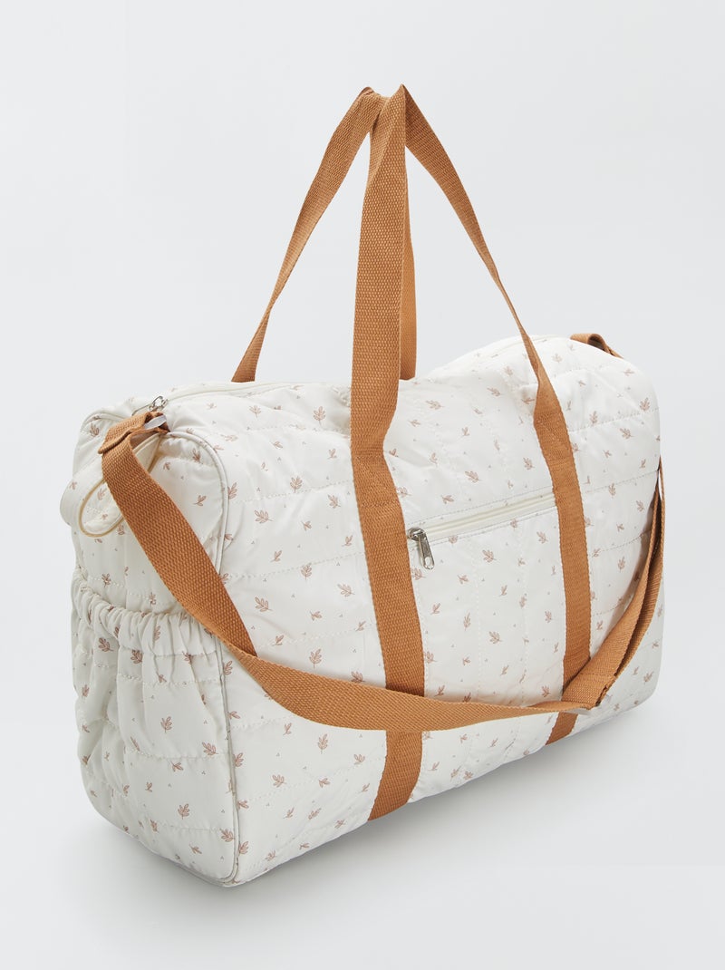 Sac à langer avec tapis et attache poussette Blanc - Kiabi