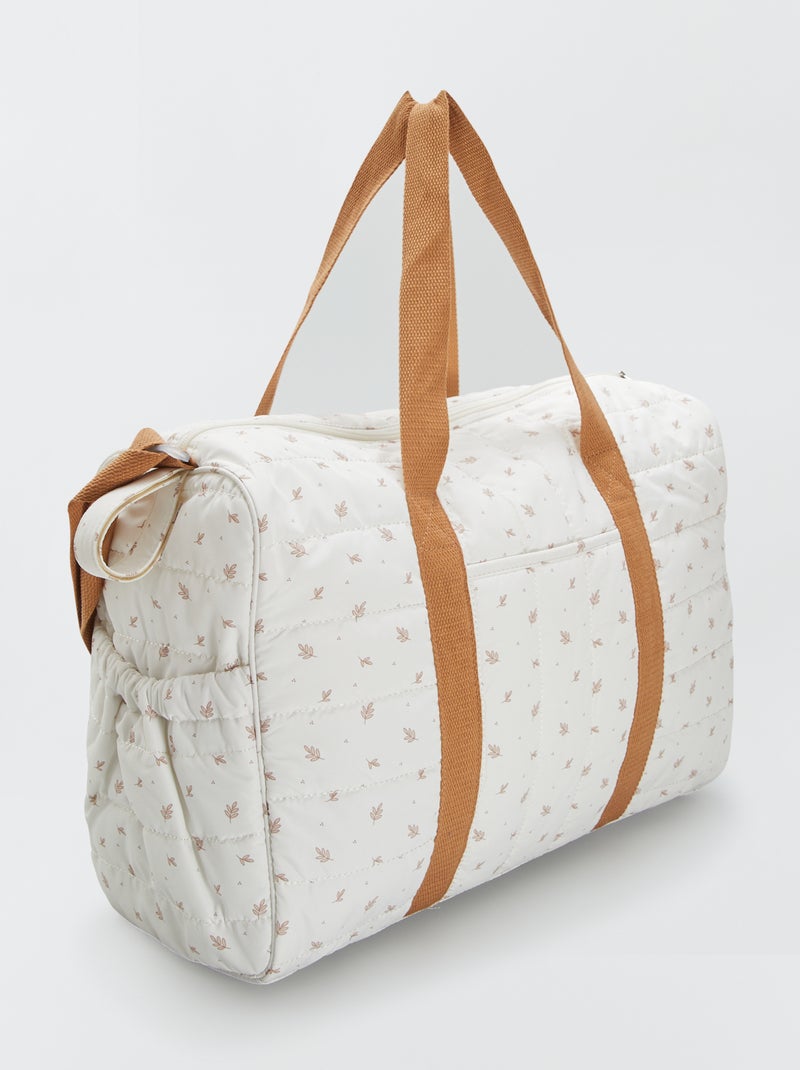 Sac à langer avec tapis et attache poussette Blanc - Kiabi