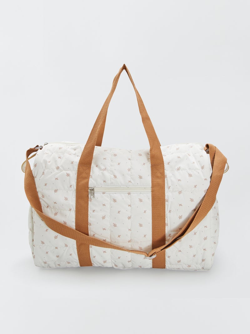 Sac à langer avec tapis et attache poussette Blanc - Kiabi