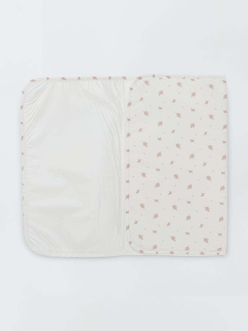 Sac à langer avec tapis et attache poussette Blanc - Kiabi