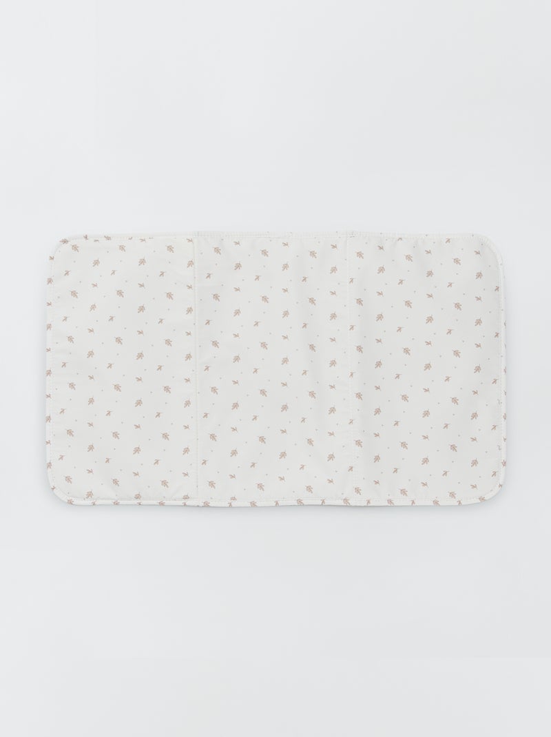 Sac à langer avec tapis et attache poussette Blanc - Kiabi