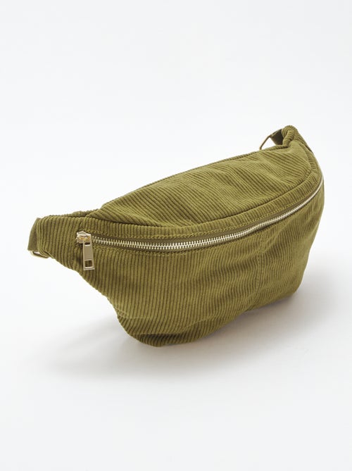 Sac banane en velours côtelé - Kiabi