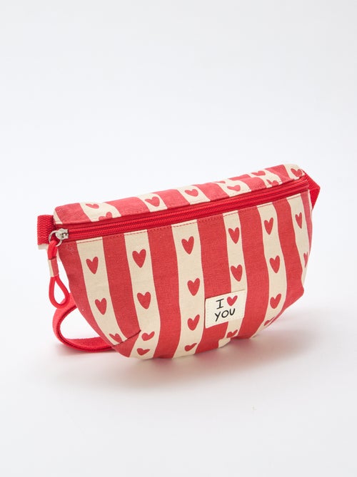 Sac Banane imprimé cœurs 'Agathe Sorlet x Kiabi' - Saint-Valentin - Kiabi