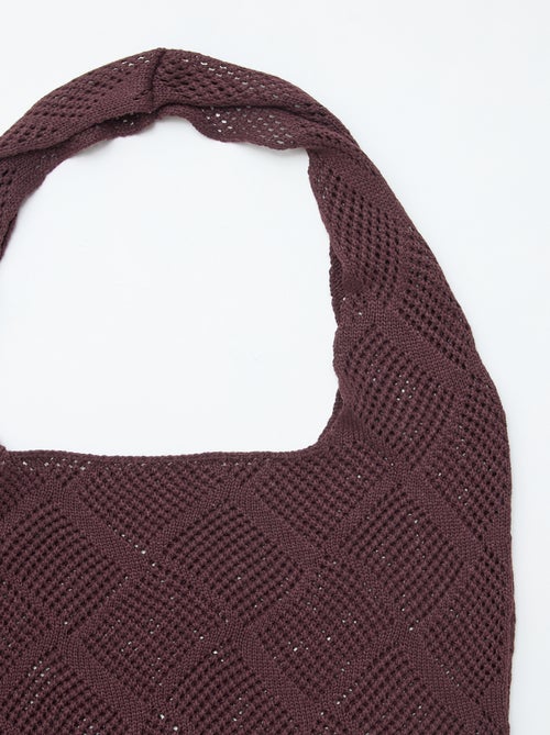 Sac bandoulière en crochet - Kiabi