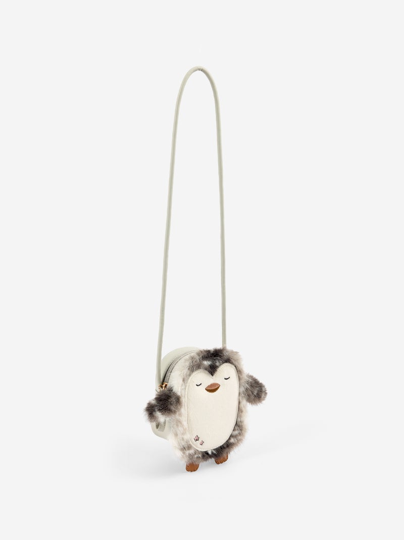Sac bandoulière en forme de pingouin Gris - Kiabi
