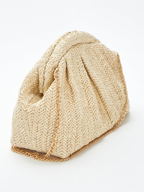 Sac bandoulière en raphia - Kiabi