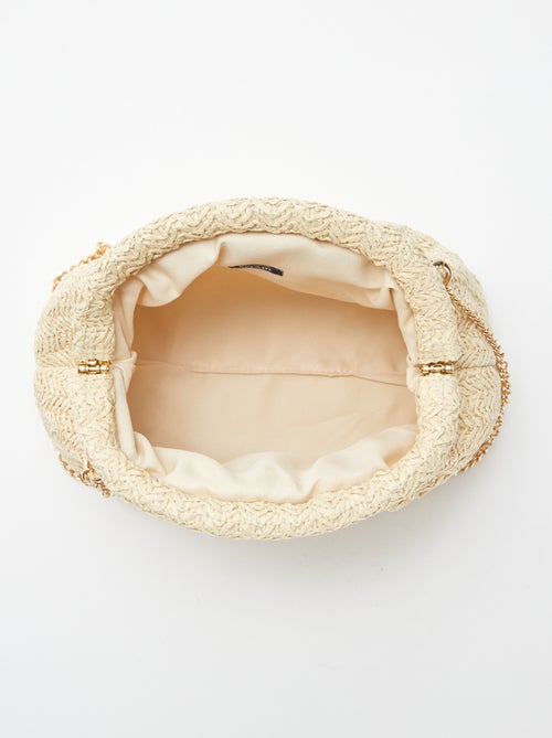 Sac bandoulière en raphia - Kiabi