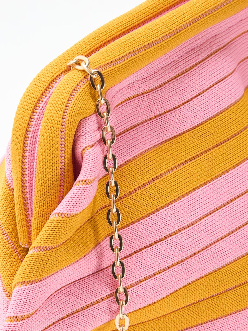 Sac bandoulière forme bourse Jaune - Kiabi