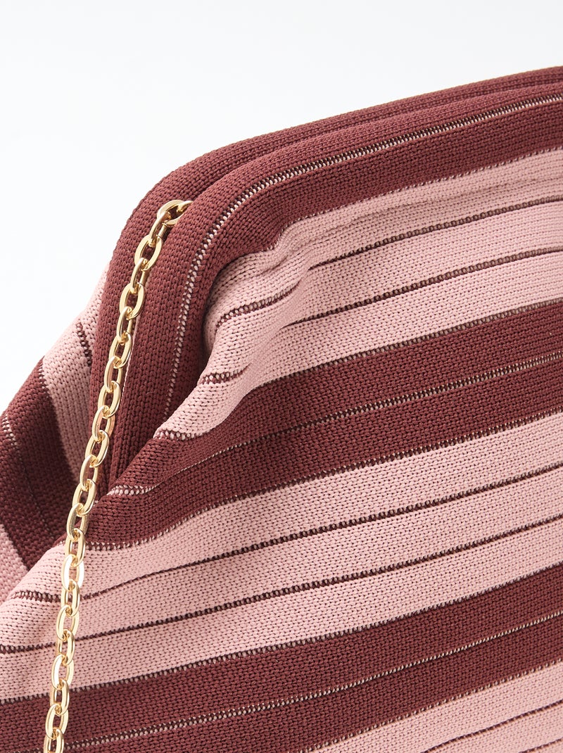 Sac bandoulière forme bourse Rose - Kiabi