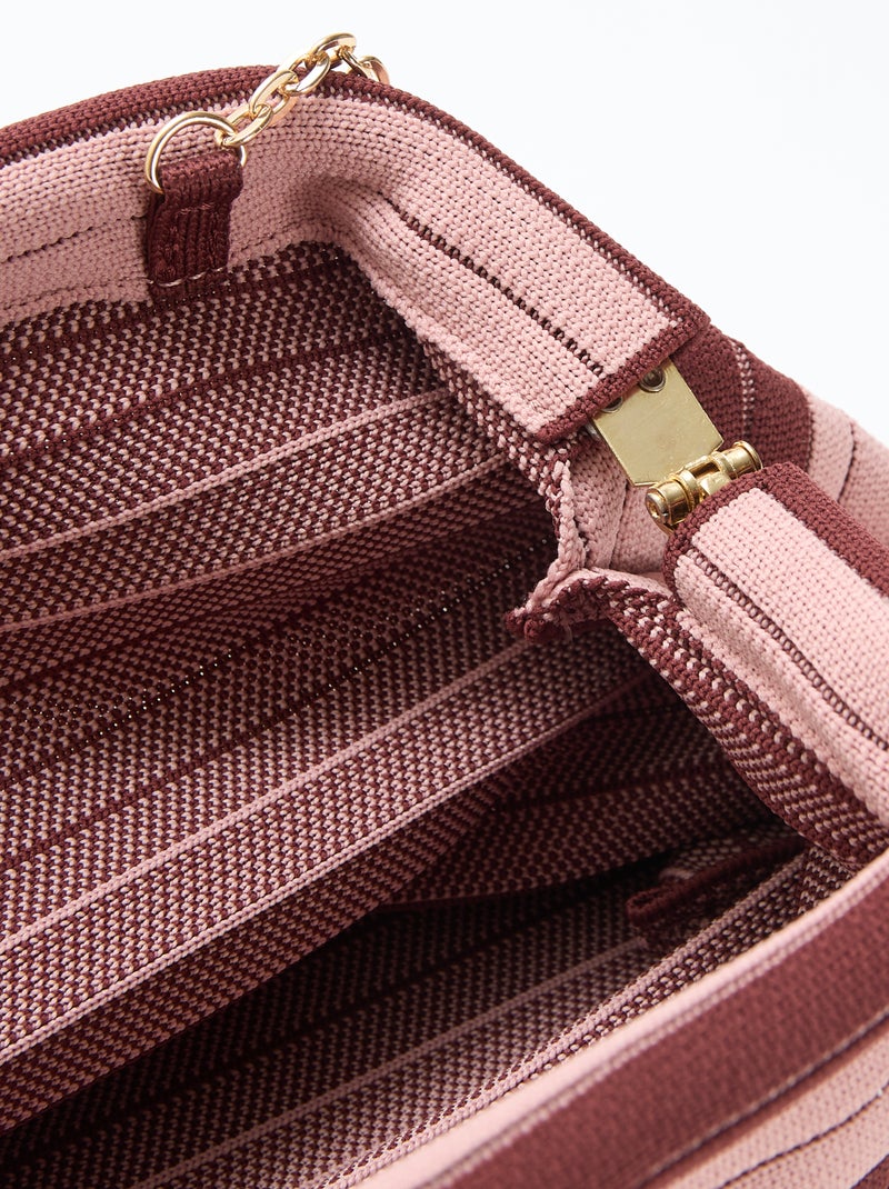 Sac bandoulière forme bourse Rose - Kiabi