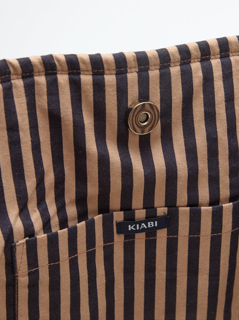 Sac cabas matelassé motif fleurs Violet - Kiabi