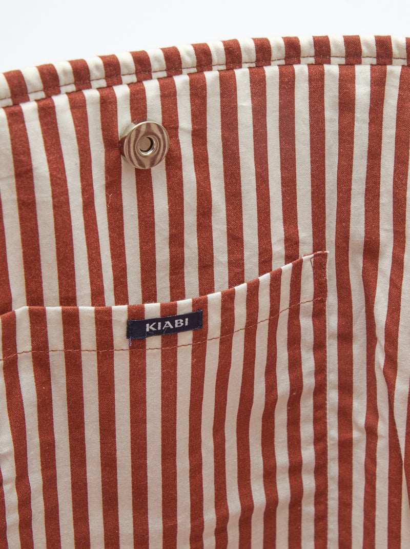 Sac cabas matelassé motif indienne Orange - Kiabi