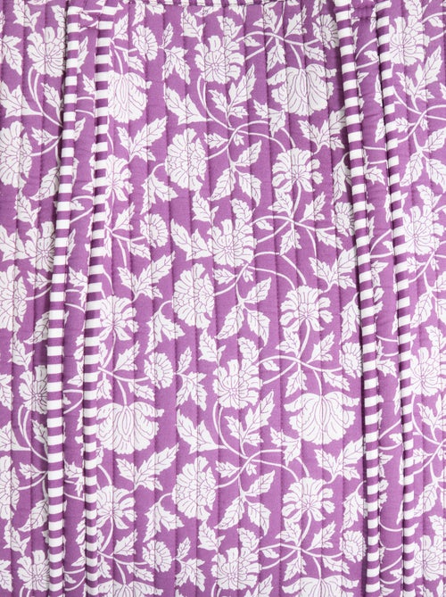 Sac cabas matelassé motif indienne - Kiabi