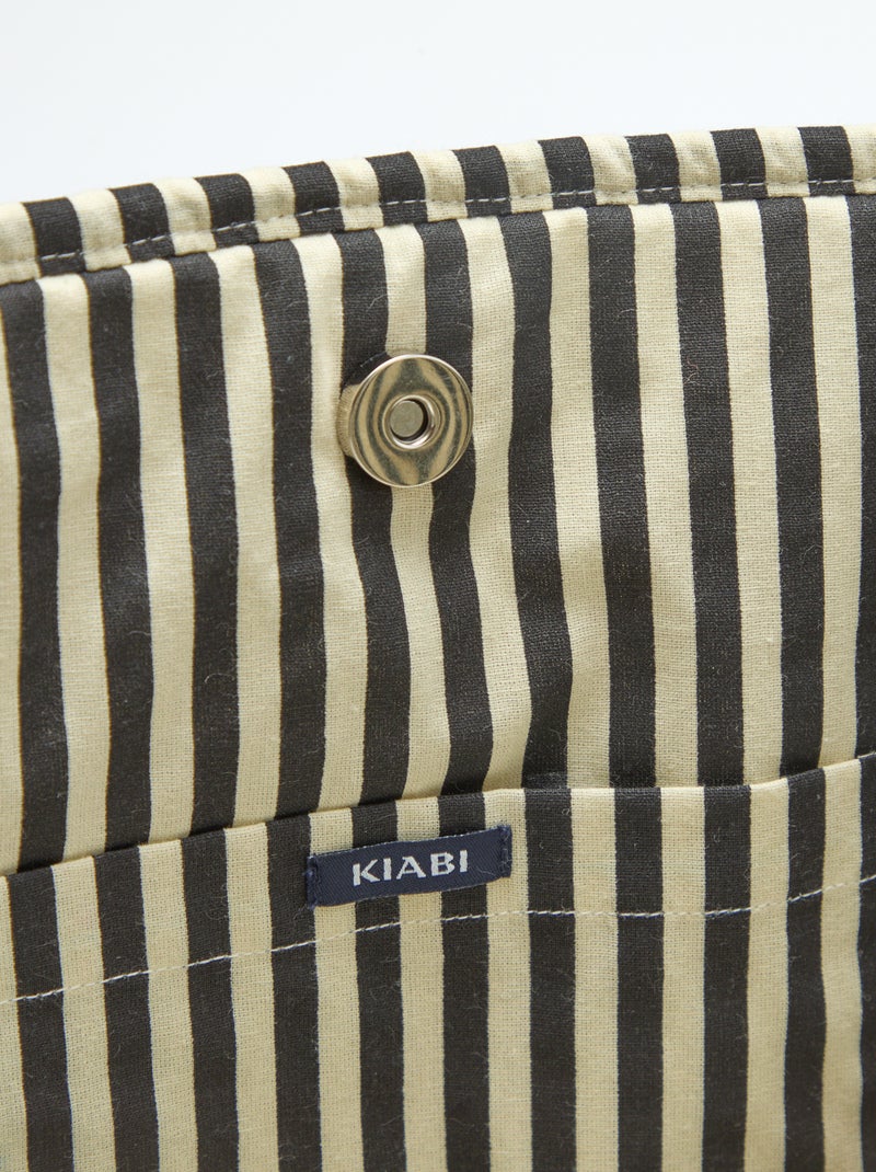 Sac cabas matelassé motif léopard Marron - Kiabi