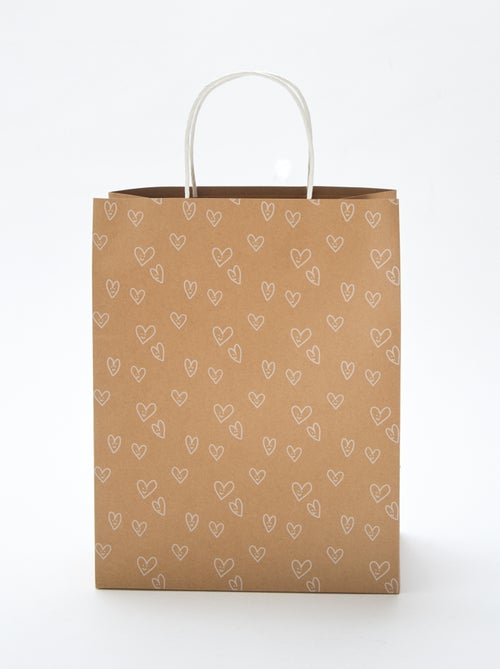 Sac cadeau 'coeur' - Kiabi