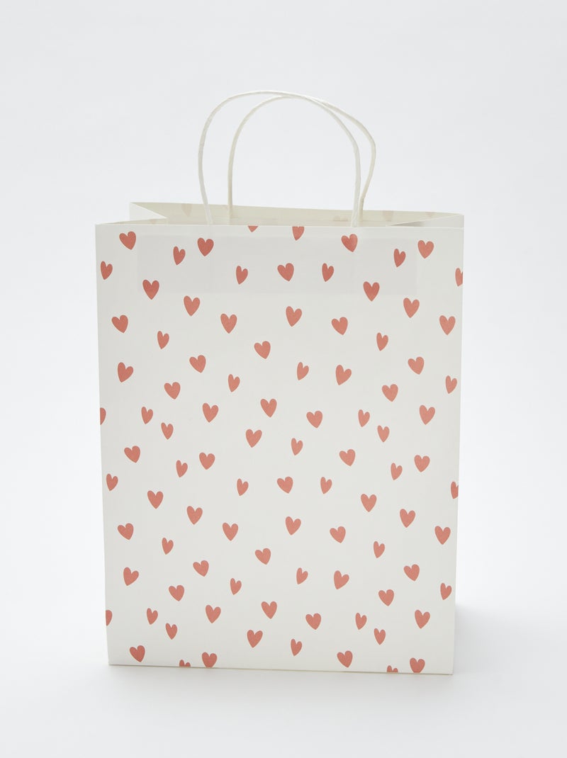 Sac cadeau 'coeur' Rose - Kiabi