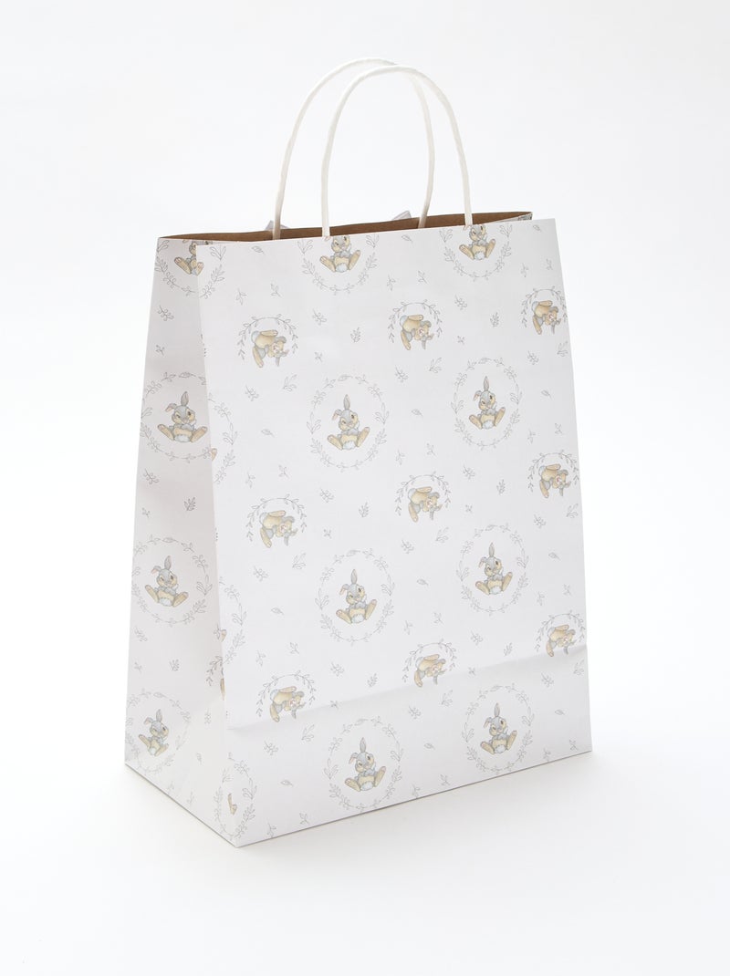 Sac cadeau en papier 'Panpan' Blanc - Kiabi