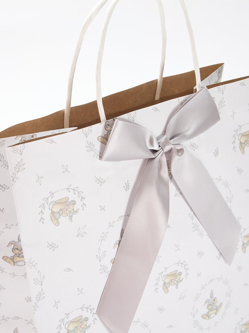 Sac cadeau en papier 'Panpan' Blanc - Kiabi