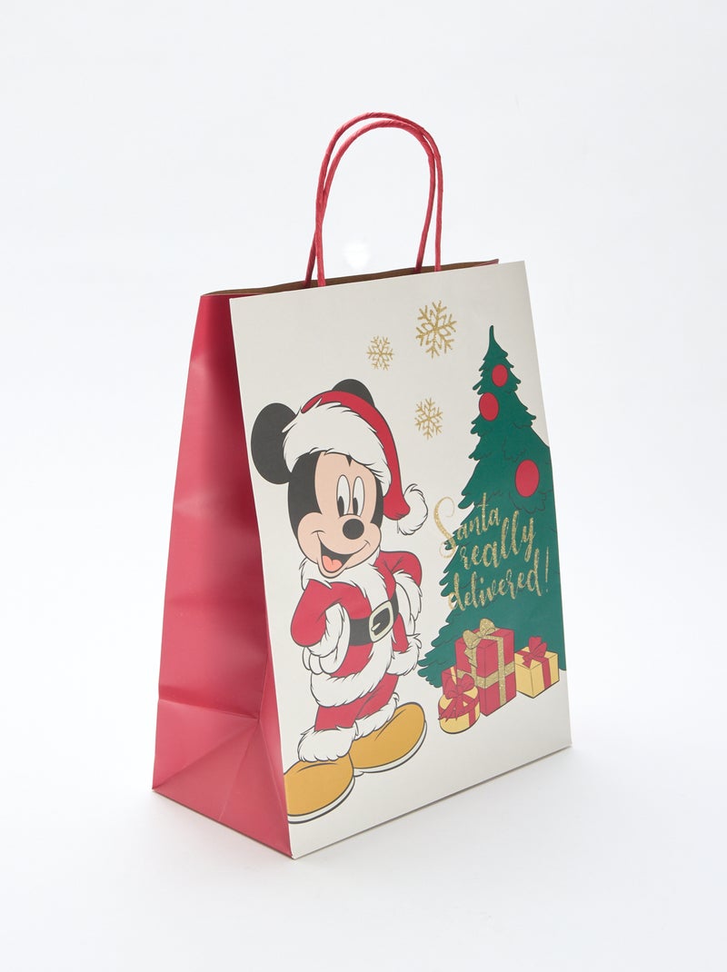 Sac cadeau Noël 'Disney' 32x24x13 cm environ Blanc - Kiabi