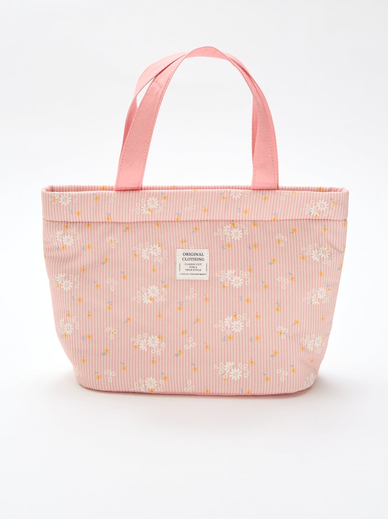 Sac en toile rembourré Rose - Kiabi