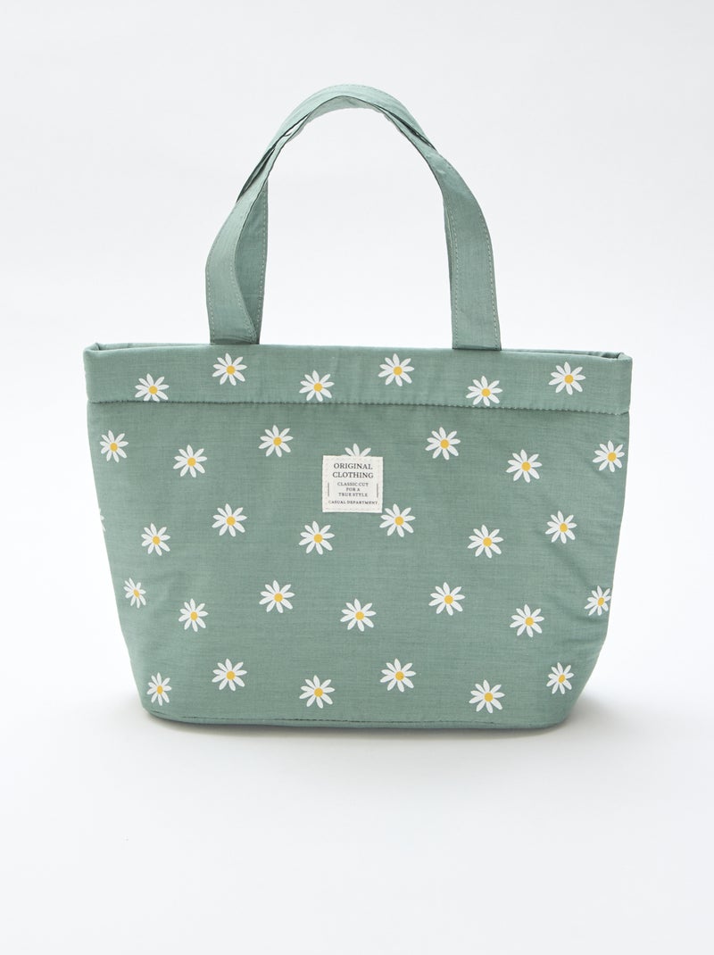 Sac en toile rembourré Vert - Kiabi