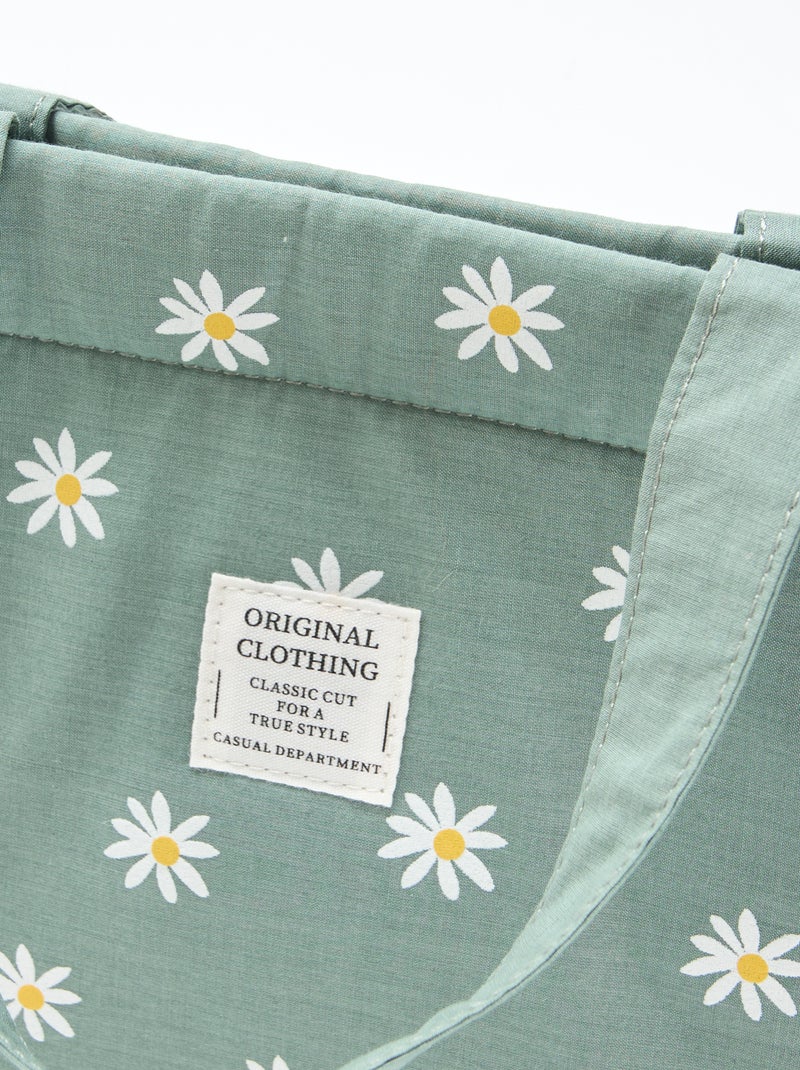 Sac en toile rembourré Vert - Kiabi