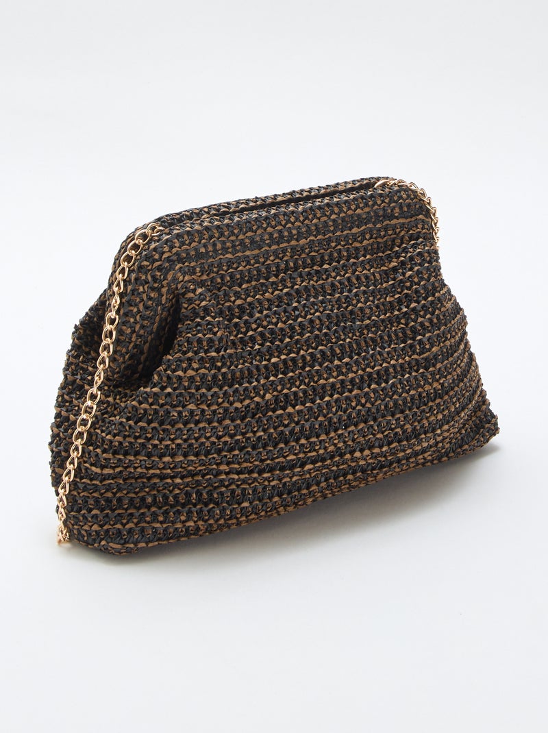 Sac forme bourse Marron - Kiabi