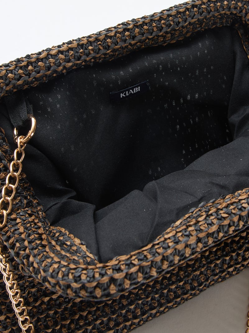 Sac forme bourse Marron - Kiabi