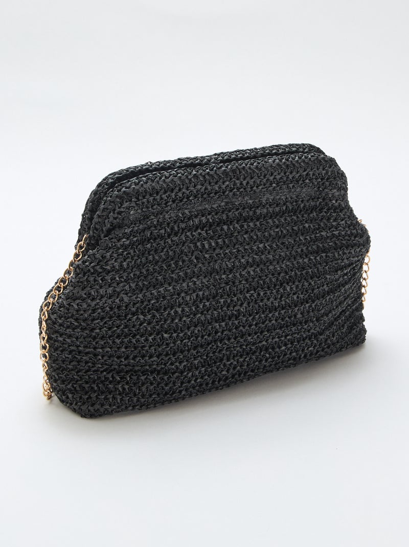 Sac forme bourse Noir - Kiabi