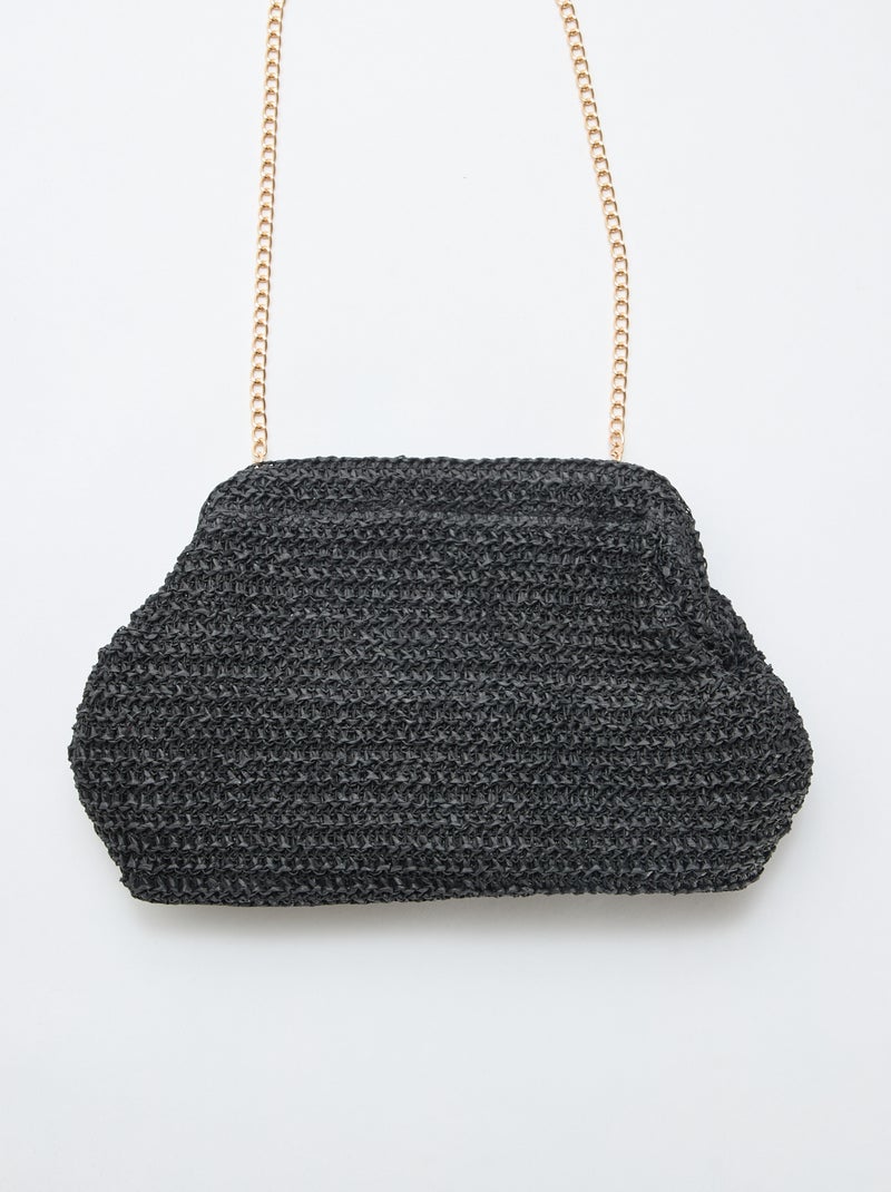 Sac forme bourse Noir - Kiabi