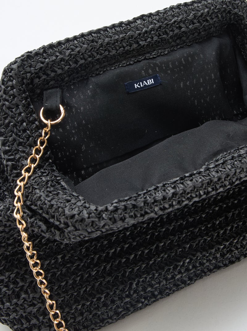 Sac forme bourse Noir - Kiabi