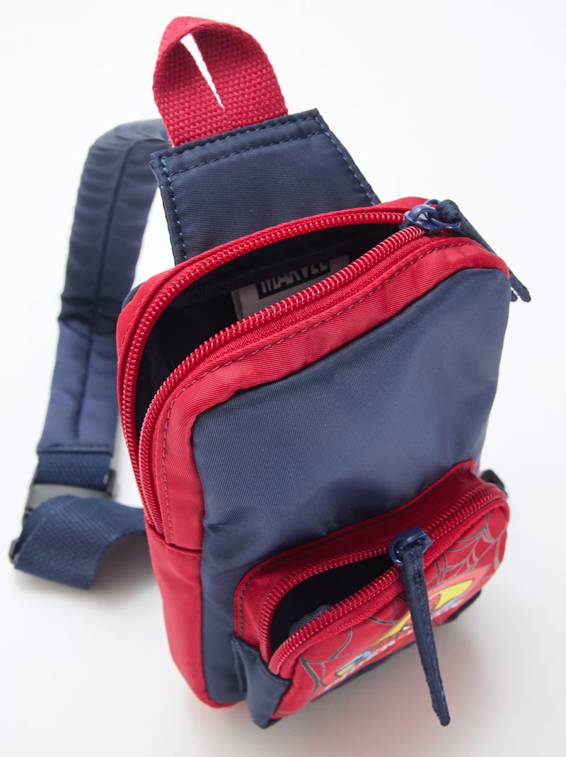 Sac 'Marvel' 'Spider-man' en tissu avec bandoulière Noir - Kiabi