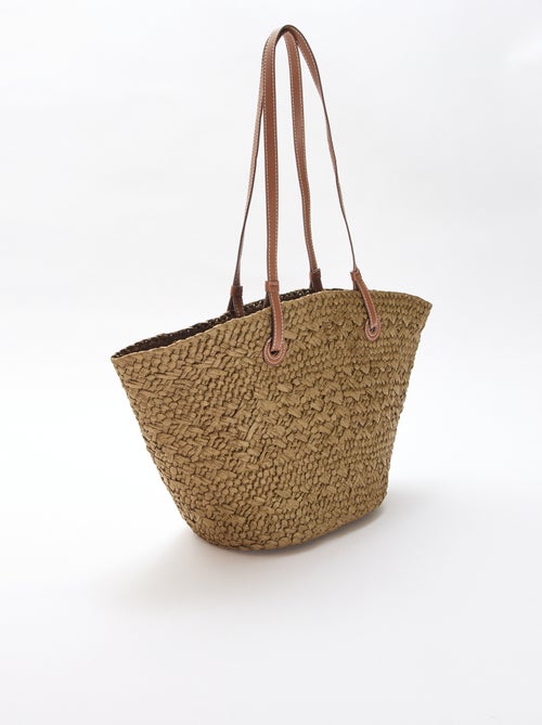 Sac panier avec anses - Kiabi