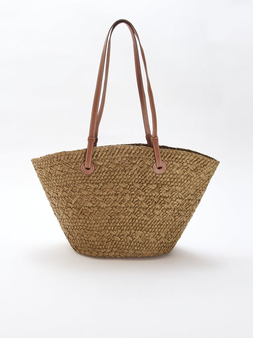 Sac panier avec anses - Kiabi