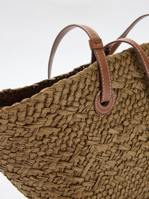 Sac panier avec anses - Kiabi