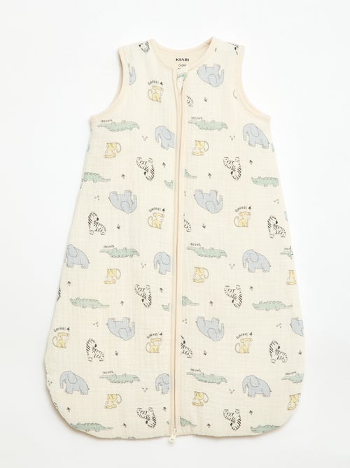 Sacco nanna senza maniche con zip in cotone - Kiabi