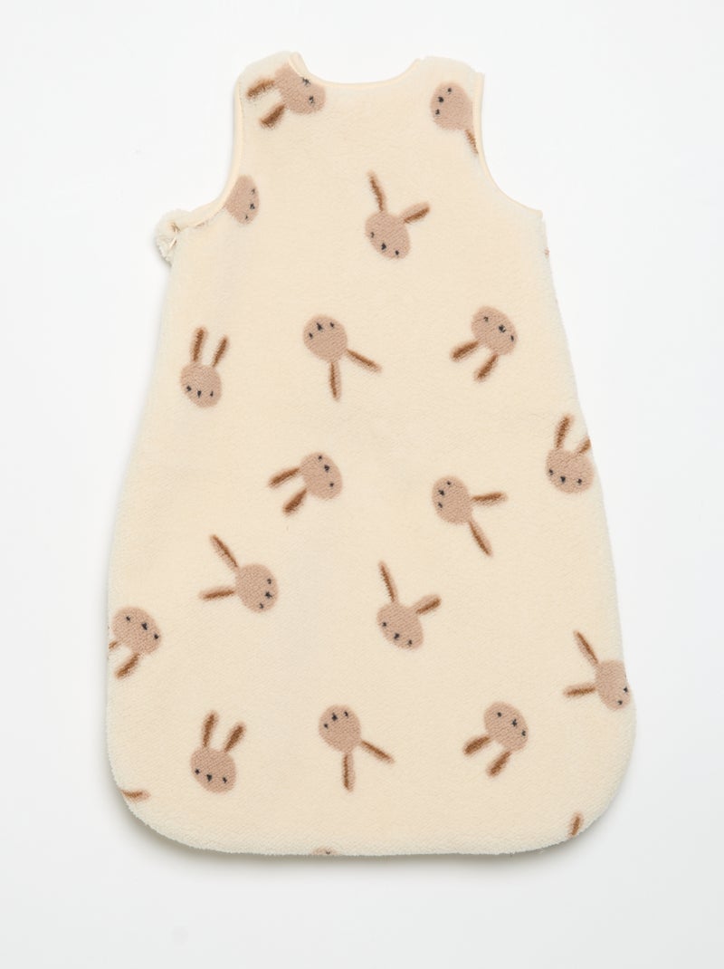 Sacco nanna stampato senza maniche Beige - Kiabi