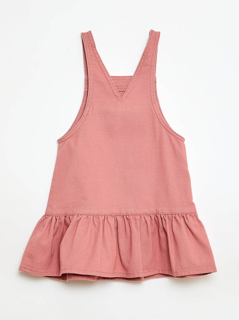 Salopette corta in jeans Rosa - Kiabi