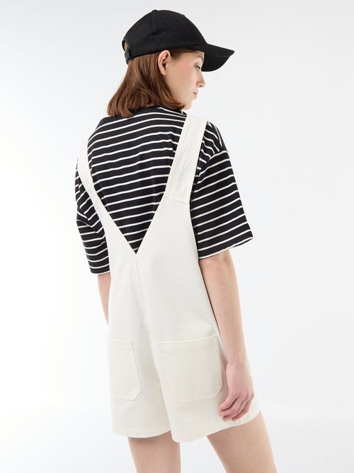 Salopette corta oversize - Kiabi