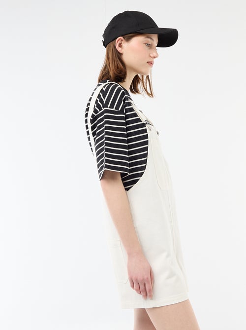 Salopette corta oversize - Kiabi