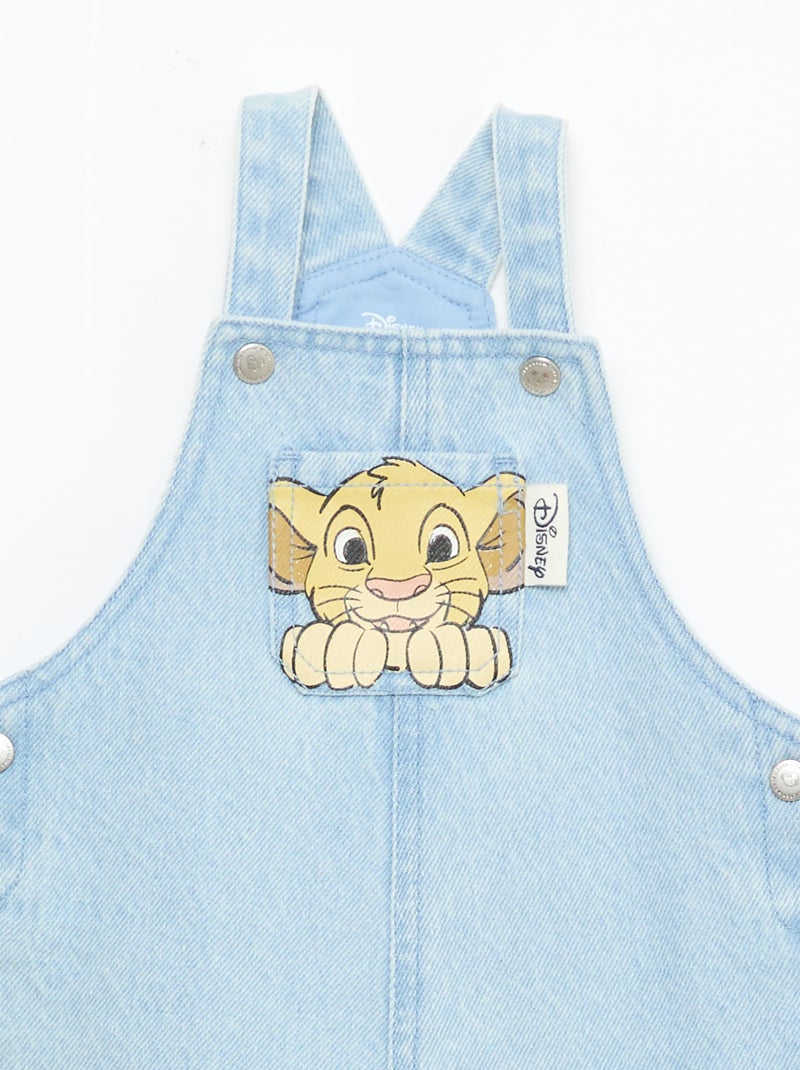 Salopette en denim imprimé 'Disney' Bleu - Kiabi
