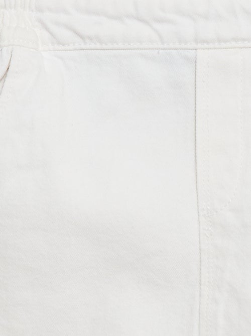 Salopette en jean avec volants - Kiabi