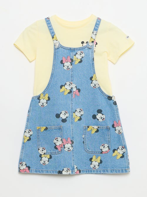 Salopette en jean avec volants - Kiabi