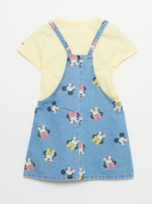 Salopette en jean avec volants - Kiabi