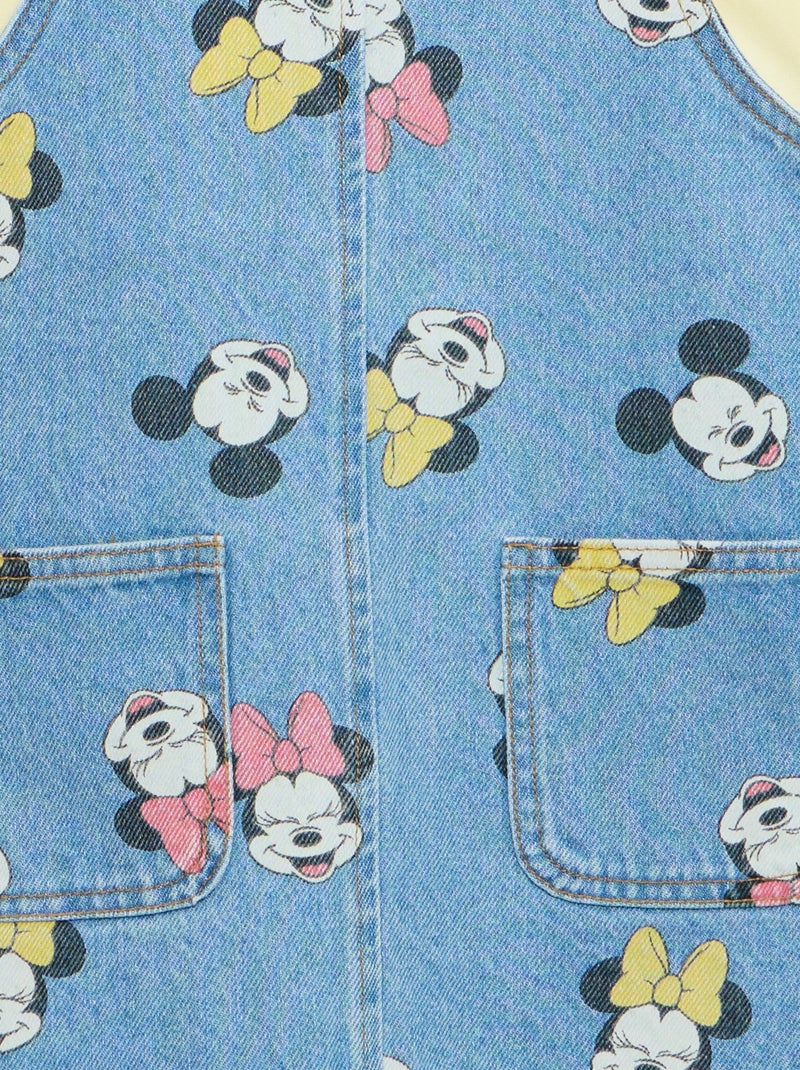 Salopette en jean avec volants Jaune - Kiabi