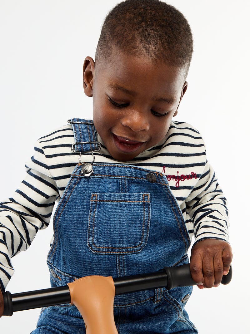 Salopette en jean BLEU - Kiabi