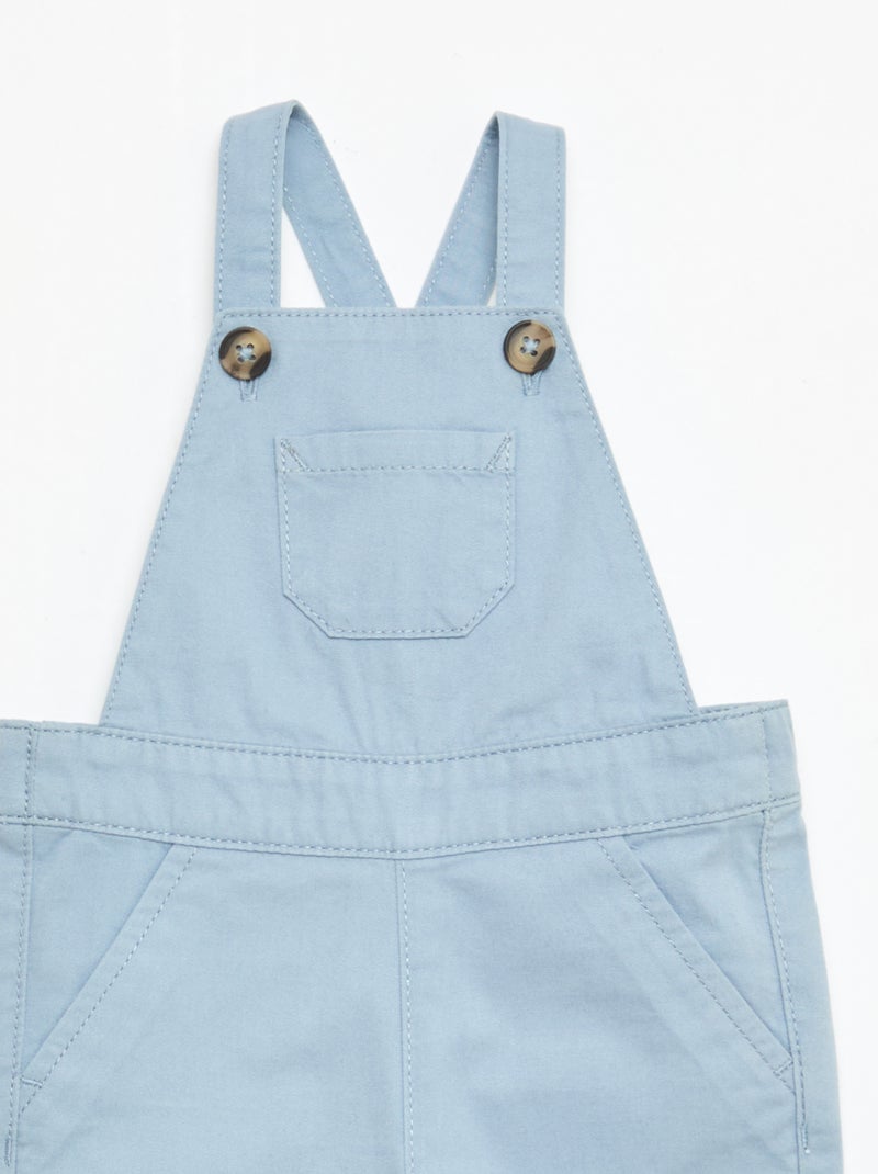 Salopette légère avec bretelles ajustables Bleu - Kiabi