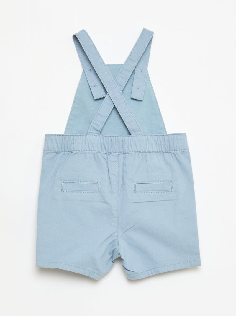 Salopette légère avec bretelles ajustables Bleu - Kiabi