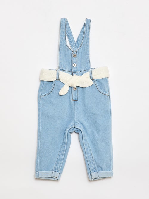 Salopette longue en jean - Kiabi