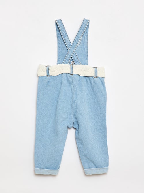 Salopette longue en jean - Kiabi